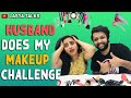 Lasya Talks || My Husband Does My Makeup Challenge || Zing Zing It's Amazing ||