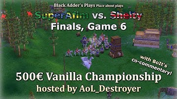 AoM Vanilla Champ. Finals w/ BoIt - SuperAfim v Shelty, G6 - Zeus v Isis, Alfheim - Age of Mythology