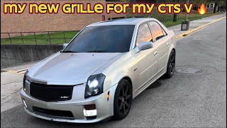 My new grille for the CTS V😨🔥