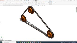 Solidworks Tutorial # 201  | Sketch Chain and Sprocket Mechanism in Solidworks by SW Easy Design