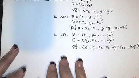 4. Vectors - Part 4 - Generalization to n-Dimensions
