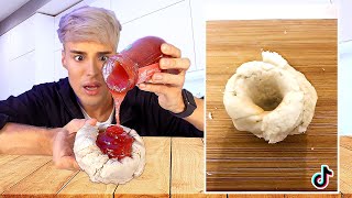 I tried out TIKTOK users' weird childhood snacks & inventions!
