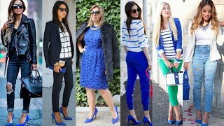 OUTFITS PERFECTO PARA ESOS ZAPATOS AZULES QUE AÚN NO SABE COMBINAR DE LA  MANERA RÁPIDA Y FACIL - YouTube