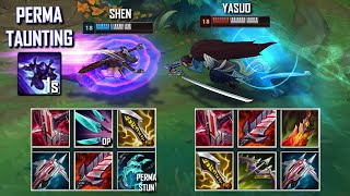 MATHEMATICALLY CORRECT SHEN vs YASUO FULL BUILD FIGHTS & Best Pentakills!