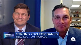 Bank stocks are a good place to be if inflation concerns grow: KBW CEO Thomas Michaud