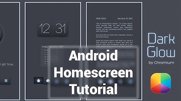 Dark Glow (by Chromium) - Android Homescreen Tutorial