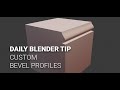Blender Tips: Create Custom Bevel Profiles ✨