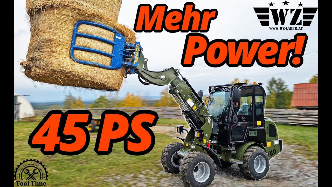 Günstige Alternative mit richtig Power! China Hoflader WZ-8100T Pro, endlich wieder 45PS !