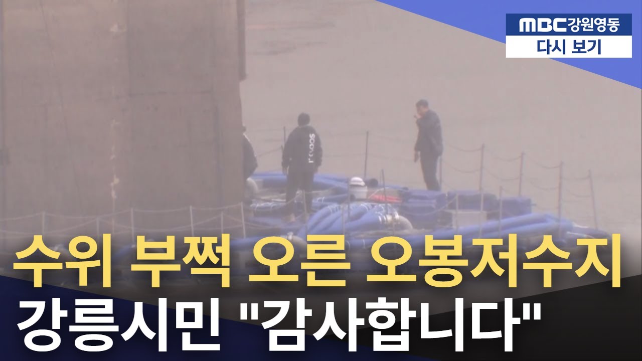 강릉 오봉저수지 수위 부쩍 올라 [뉴스+:영상뉴스]