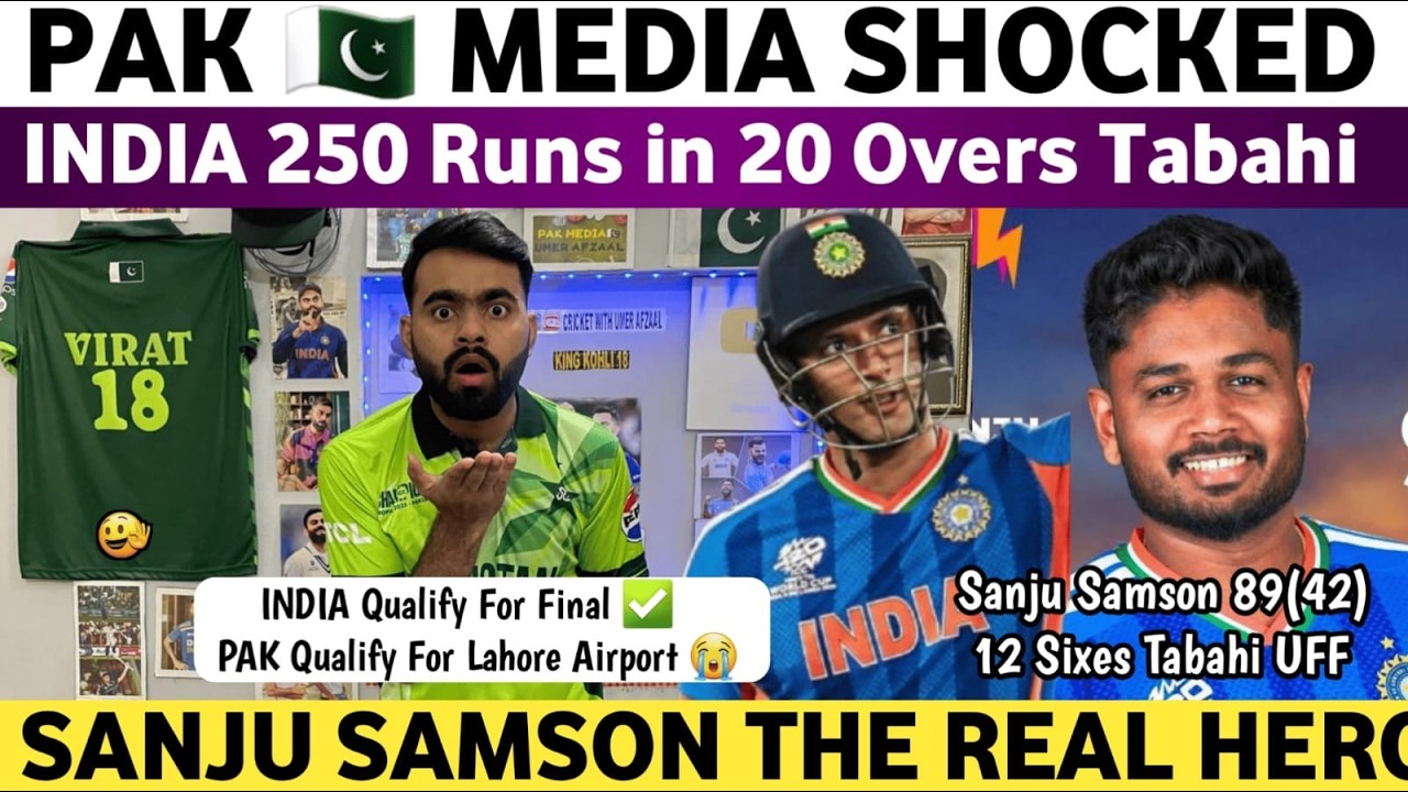 Pak Media Shocked on India Tabahi Batting Vs Eng | Ind Vs Eng T20 WC Semifinal 2026 | Sanju Samson |