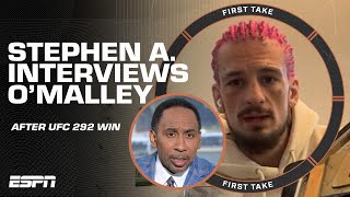 Sean O'Malley tells Stephen A. what's next after beating Aljamain Sterling at UFC 292 👀 | First Take