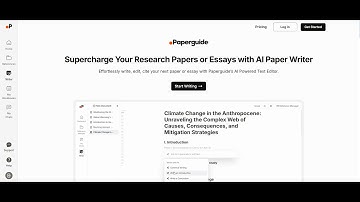 Paperguide AI Writer Demo