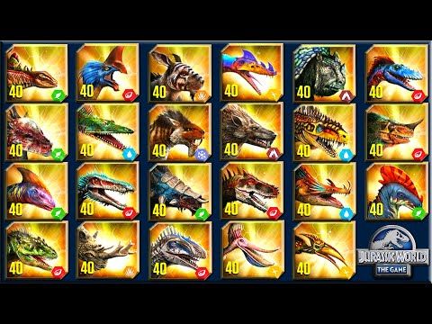 ALL WARRIOR VIP MAX LEVEL 40 TOURNAMENT | JURASSIC WORLD THE