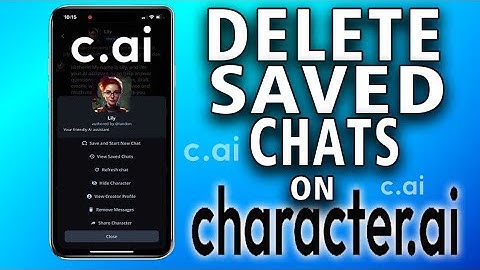 How To Delete Saved Chats on Character.ai (very simple)