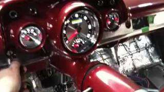American muscle auto meter gauge set up 1957 chevy