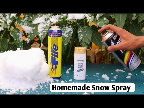 AWESOME IDEA. Homemade Snow Spray.How to make snow spray at home