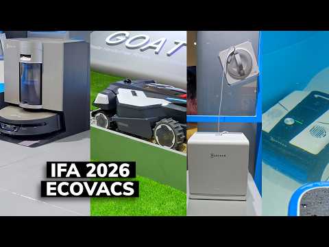 ECOVACS IFA 2026 - pool lidar and automatic mower washing