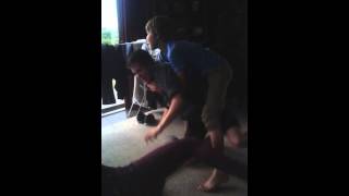 Play fight. Getting a bit serious