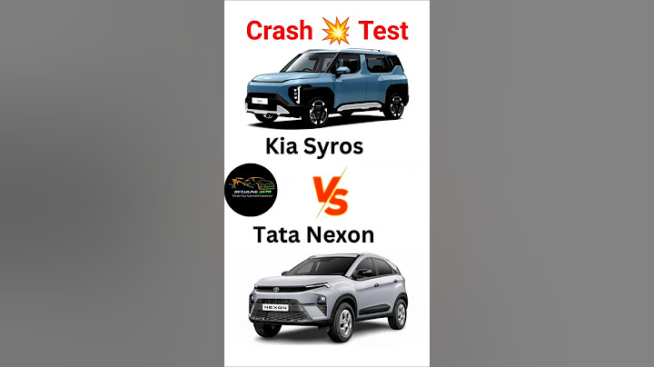 Crash 💥 Test KIA Syros V's TATA Nexon | Detailing Auto #automobile #newcar #car #bike #luxury