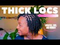 How to Get THICK LOCS + My Locs Are Getting THICKER (Two Strand Twist Starter Locs on 4C Hair)