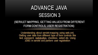 Celebrity Advance Java - Session 3 (Servlet mapping, getting values from different form controls, JDBC in JEE) Profile