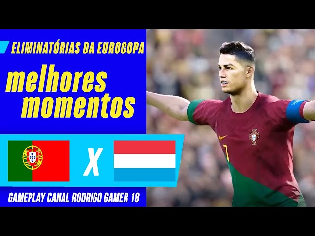 GOLS- PORTUGAL 9X0 LUXEMBURGO- ELIMINATÓRIAS EUROCOPA 2024 RODADA 6 