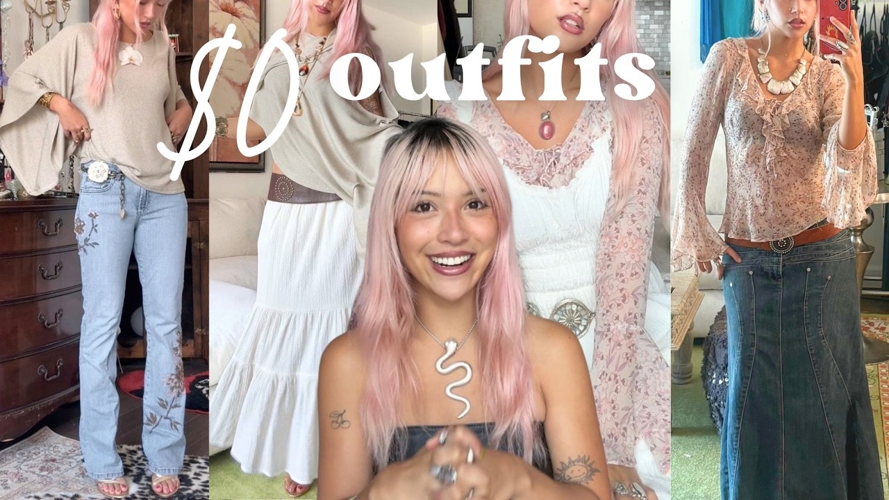 I made INFINITE outfits on a ZERO DOLLAR budget