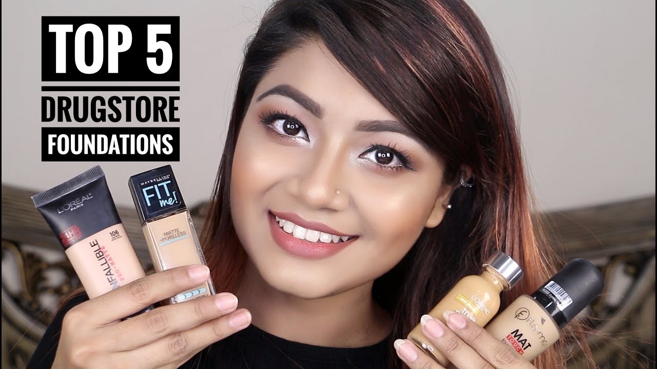 Top 5 Drugstore Foundations For Oily Skin Best Affordable