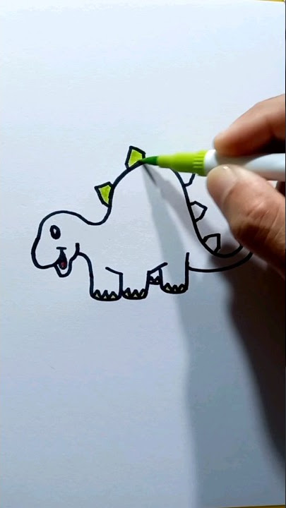 desenho de dinossauro fofo e fácil｜TikTok Search