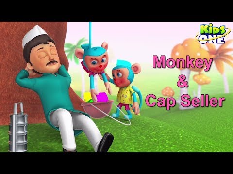 the-cap-seller-and-the-monkeys-story-|-panchatantra-stories-for-kids-|-english-stories---kidsone