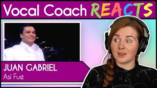 Vocal Coach reacts to Juan Gabriel - Así Fue (En Vivo Live)