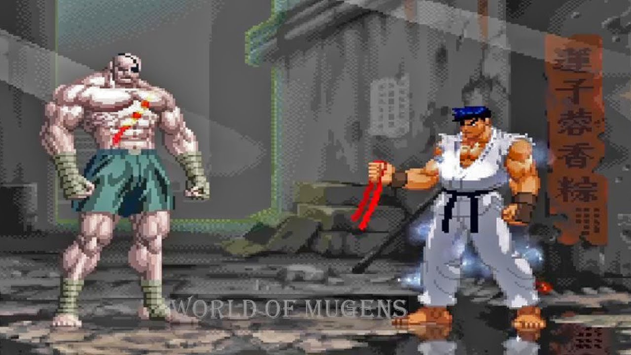 [Street Fighter Mugens] IceRyu VS ill Sagat