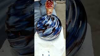 2000° for Fourth of July ❤️🤍💙 #glassblowing #glassart #2bglass #oddlysatisfying