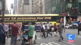 St. Luke's Roosevelt Ambulance Responding through Intersection traffic