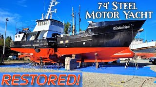 Battered to BEAUTIFUL: The Restoration of 'Elizabeth Ruth' | 74' Steel Trawler