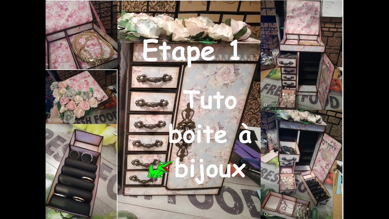 tuto boite a bijoux Modul'O'scrap etape 1 YouTube