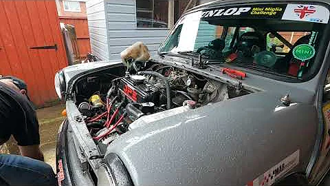 Classic mini 1380 clutch replacement after I finished it off at Mini In The Park.