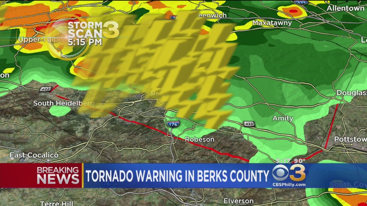 Tornado Warning In Berks County - YouTube