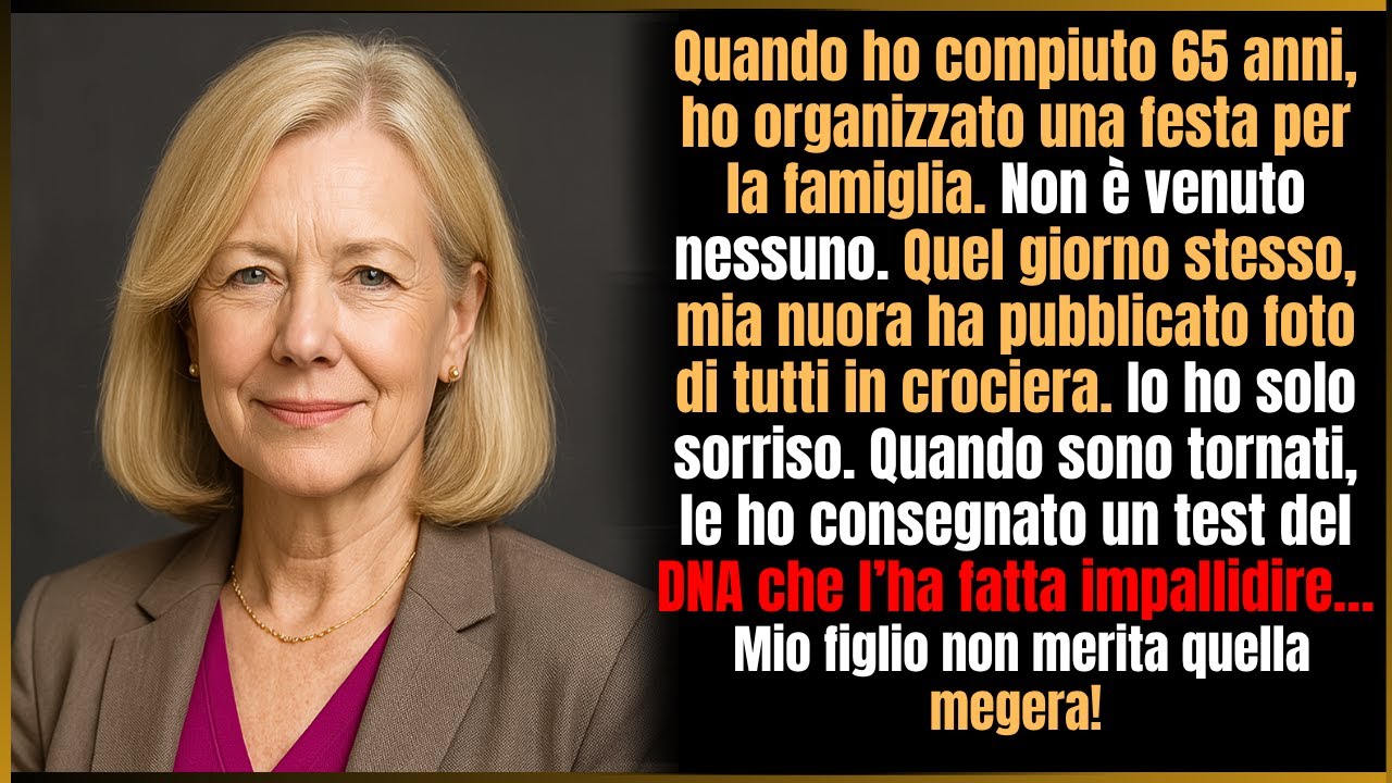 Al 65° compleanno organizzai una festa di famiglia: nessuno venne. Quel giorno, mia nuora...