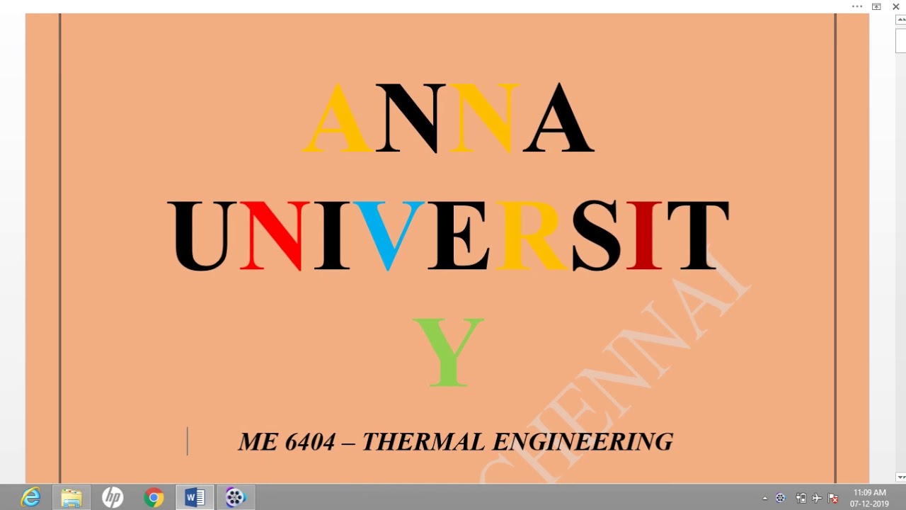 ME6404-Thermal engineering |Thermal engineering 2question| Thermal engineering important question