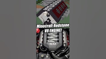 I Made a Redstone V8 in Minecraft!