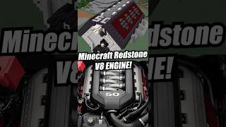 I Made a Redstone V8 in Minecraft!