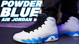 Jordan 9 Powder Blue Review and On Foot