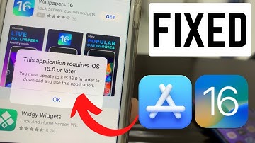 Hoe u deze applicatie kunt repareren, vereist iOS 16.0 of later op iPhone en iPad