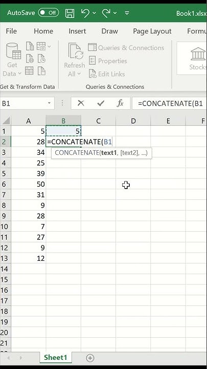 Concatenate Converts column data into comma separated values in Excel # ...
