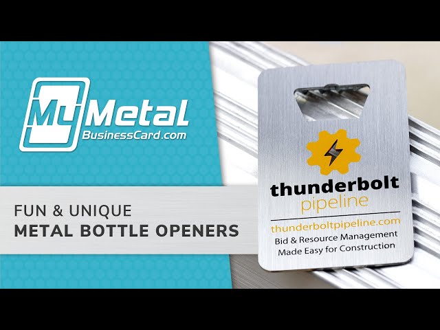 Metal Bottle Opener Business Cards