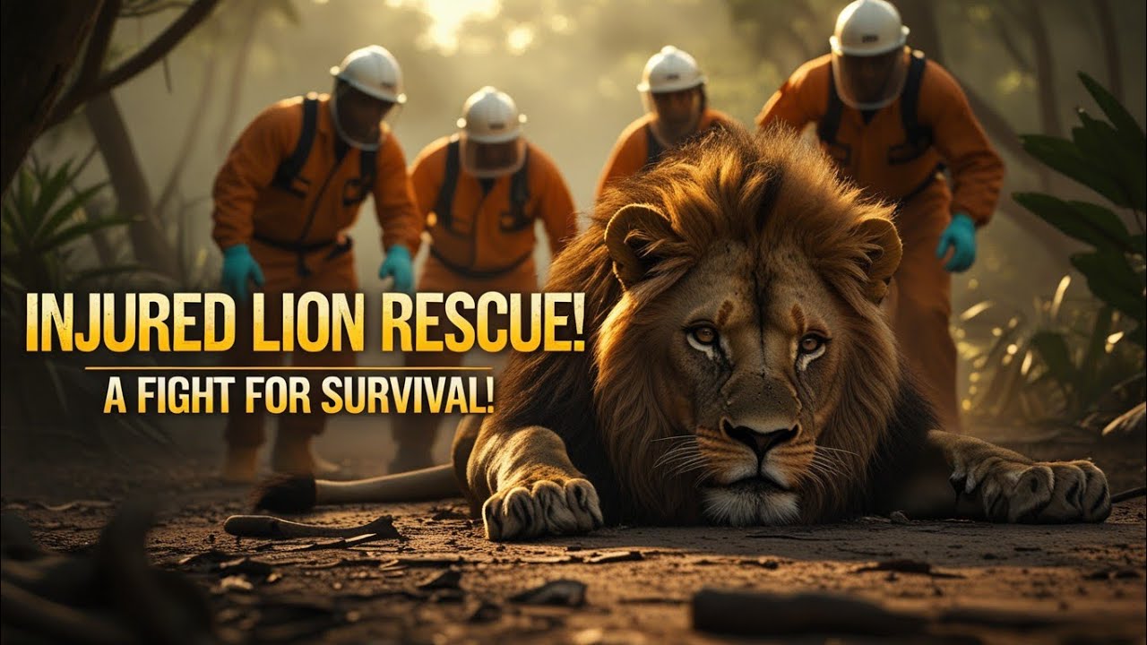Heartwarming Lion Rescue – A Wildlife Survival Story That Will Touch ...