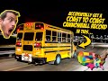 My Abandoned School Bus Set A Coast-To-Coast Cannonball Speed Record (BY ACCIDENT)
