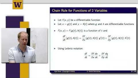 Mathematical Methods for Quantitative Finance 4 4 W3 4 – Chain Rule For Functions of Several Variabl