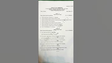 2-Semester Programming with C & C++ Model Paper, #osmaniauniversity #motivation #modelpaper #study